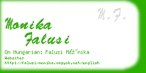 monika falusi business card